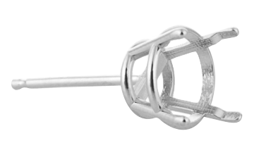 Earrings/Stud/4-Prong-Basket