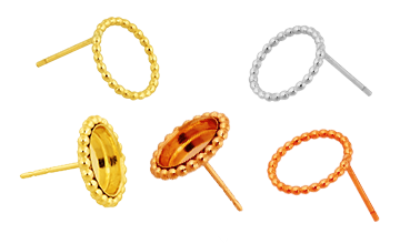 Gallery Strips/Beaded Wire Earrings