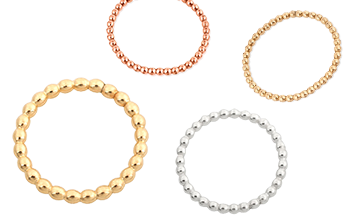 Finished Jewelry/Rings/Beaded Wire Rings