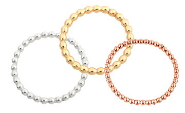Gallery Strips/Beaded Wire Rings