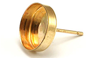 Earrings/Stud/Bezel Cup Setting