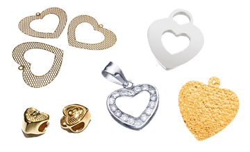 Jewelry Findings/Pendants/Hearts