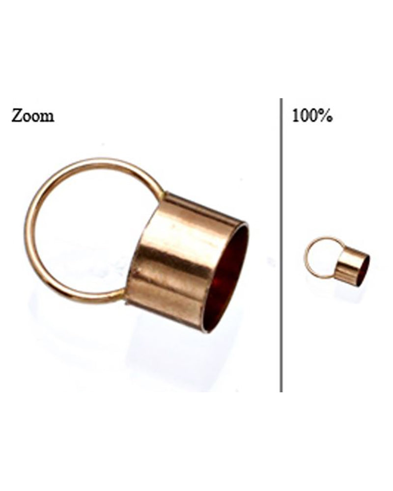 Rose Gold Filled End Cap 6.6mm (Length: 5mm)