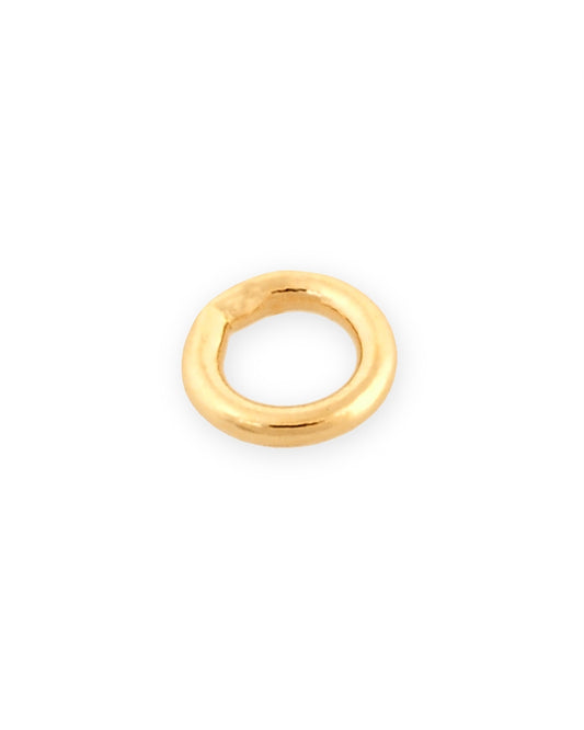 14K Yellow Gold Solder Closed Jump Ring 0.56mmX2mm