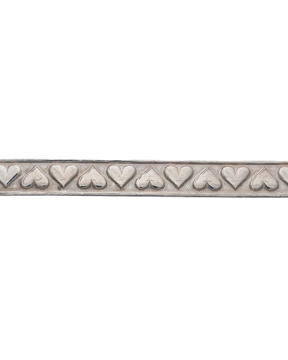 935 Silver Gallery Wire Ribbon with Hearts Design