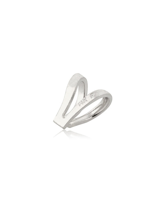 14K White Gold Wishbone Bail 4mm