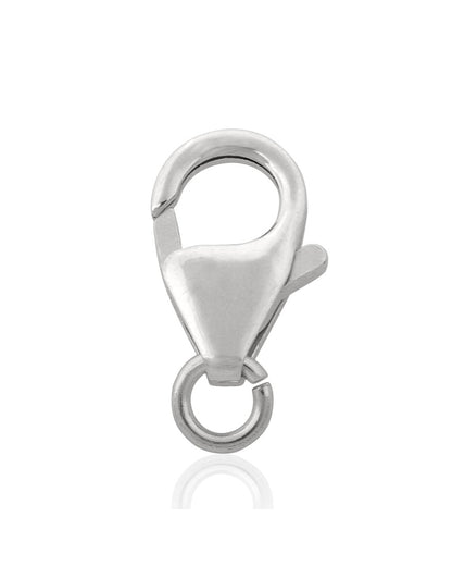 14K White Gold Trigger Clasp W/Open Ring 12mm