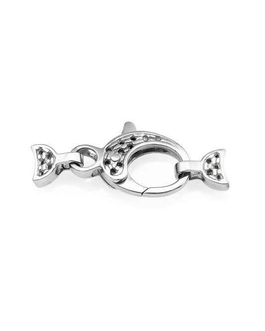 18K White Gold Large Lobster Clasp 19mm