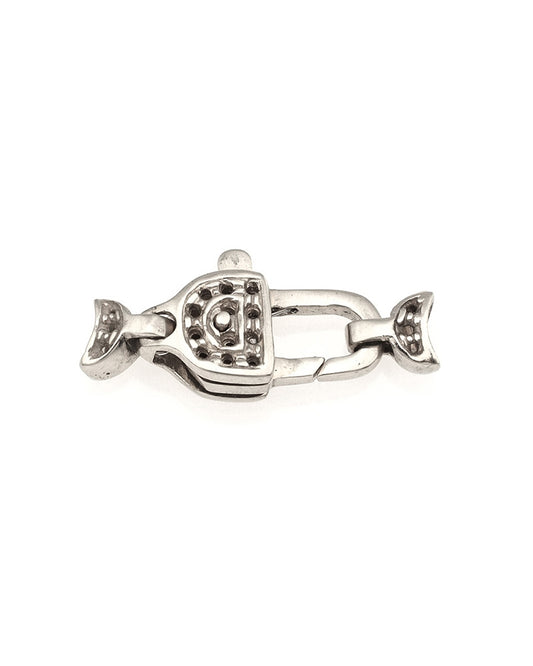18K White Gold Large Size Lobster Clasp 18mm