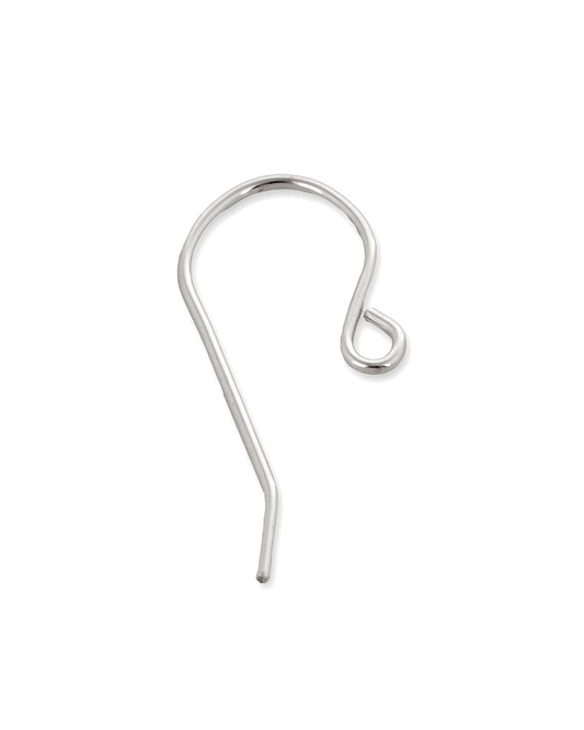925 Sterling Silver 0.7mm Ear Wire, Length 18mm