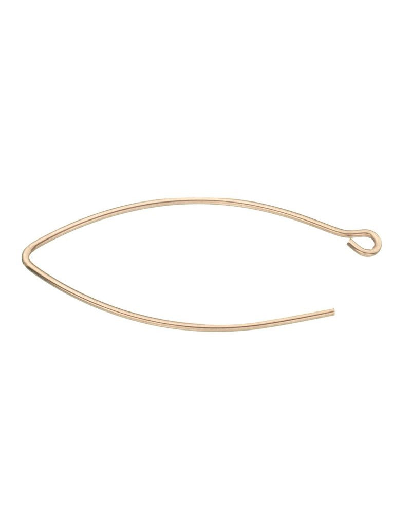 Rose Gold Filled Small Eye Saped Ear Wire