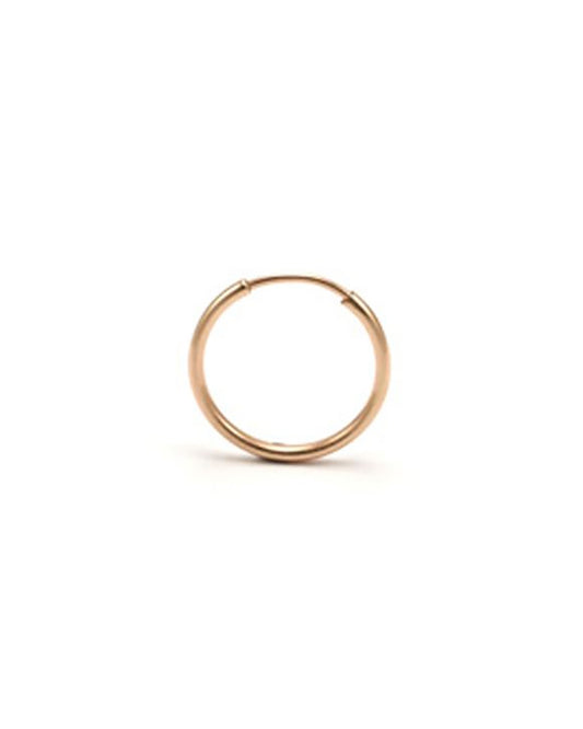 Rose Gold Filled Hoop Tube Earring 19mm