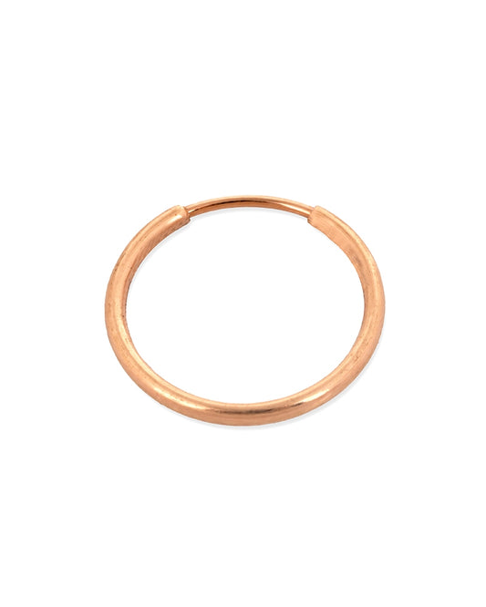 Rose Gold Filled Hoop Tube Earring 17mm