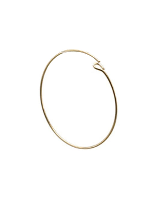 Yellow Gold Filled Hoop Wire Earring 32mm