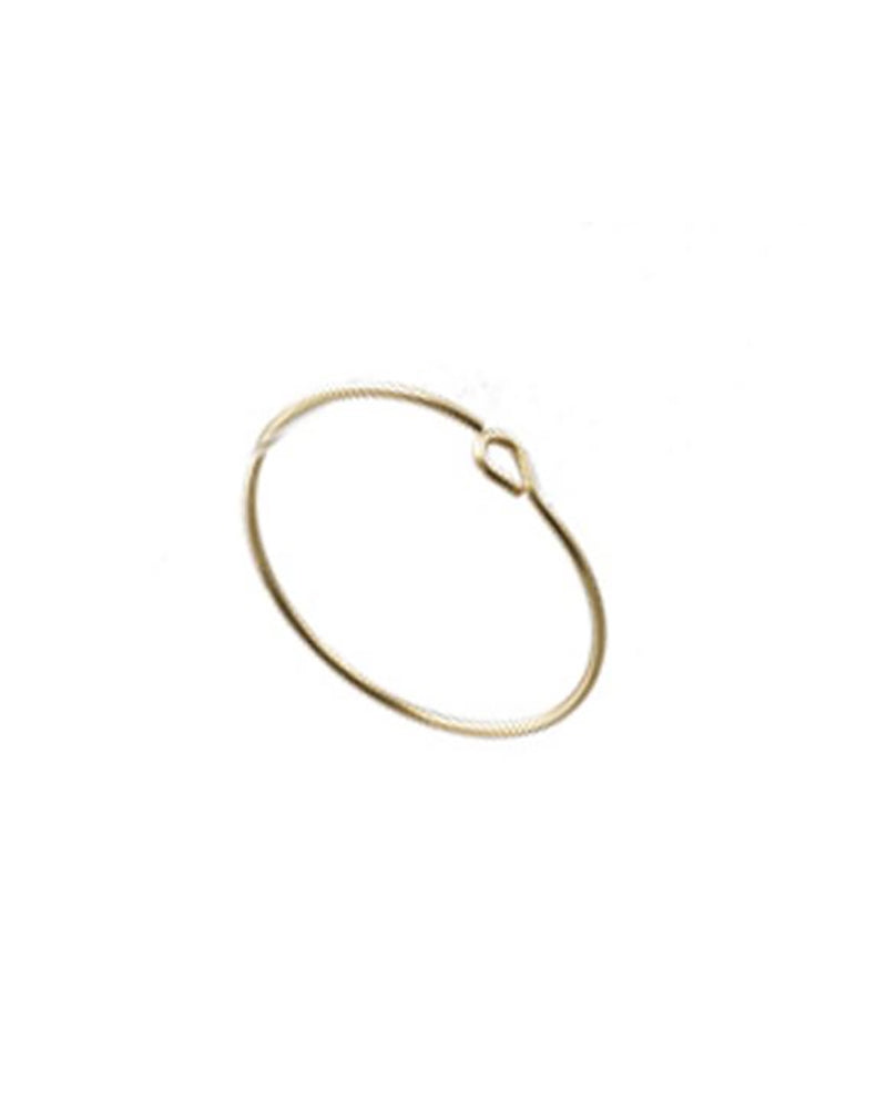 Yellow Gold Filled Hoop Wire Earring 25mm