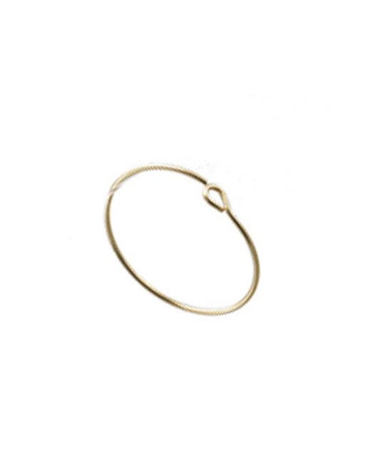 Yellow Gold Filled Hoop Wire Earring 25mm