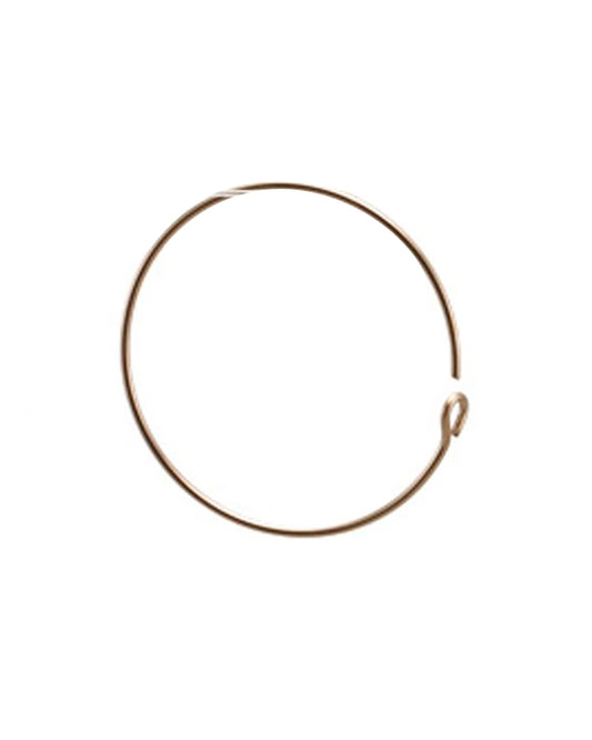 Red Gold Filled Hoop Wire Earring 19mm