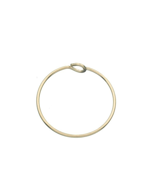 Yellow Gold Filled Hoop Wire Earring 15mm