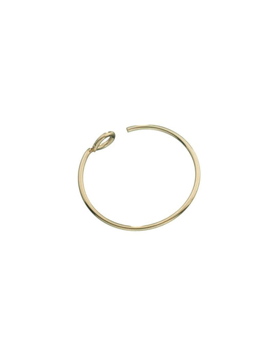 Yellow Gold Filled Hoop Wire Earring 13mm