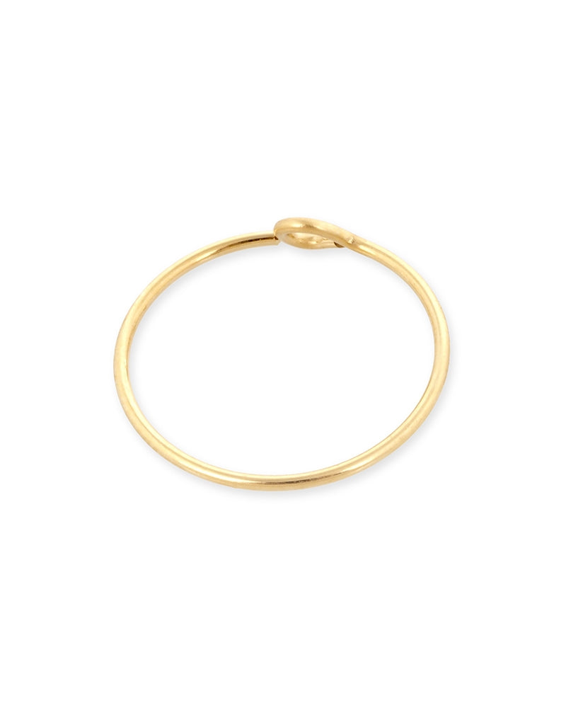 Yellow Gold Filled Hoop Wire Earring 14mm