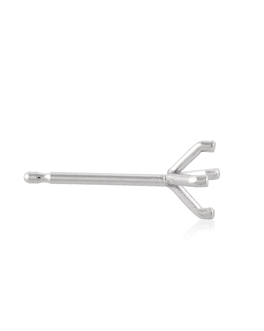 14K White Gold Round 4-Prong Earring 15Pt (S343-2.75)