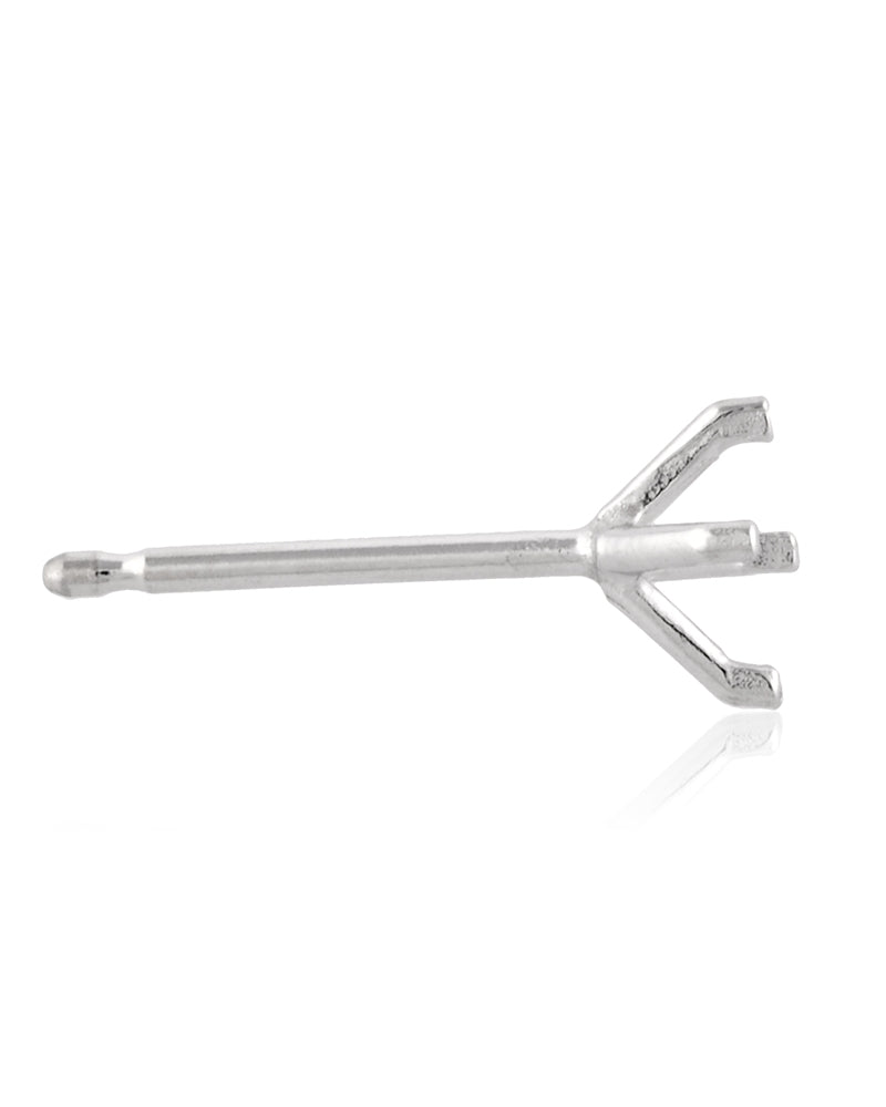 14K White Gold Round 4-Prong Earring 20-25Pt (S343-3)