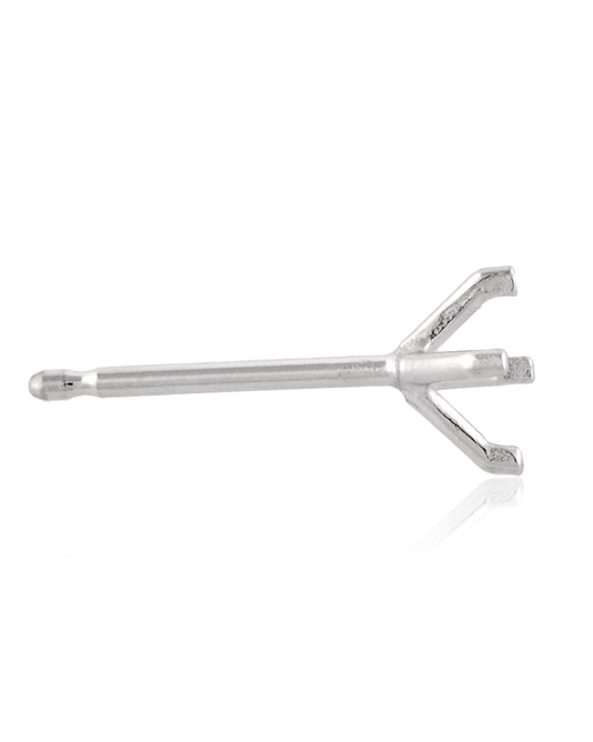 14K White Gold Round 4-Prong Earring 20-25Pt (S343-3)