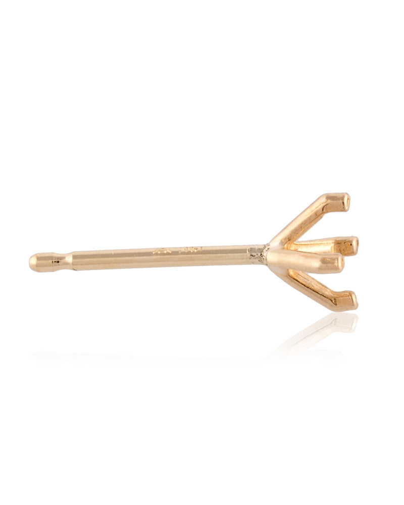 14K Yellow Gold Round 4-Prong Earring 20pt.