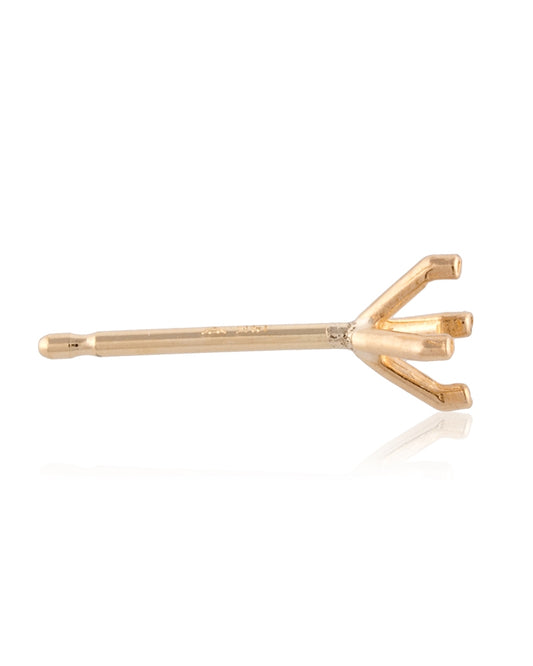 14K Yellow Gold Round 4-Prong Earring 20pt.