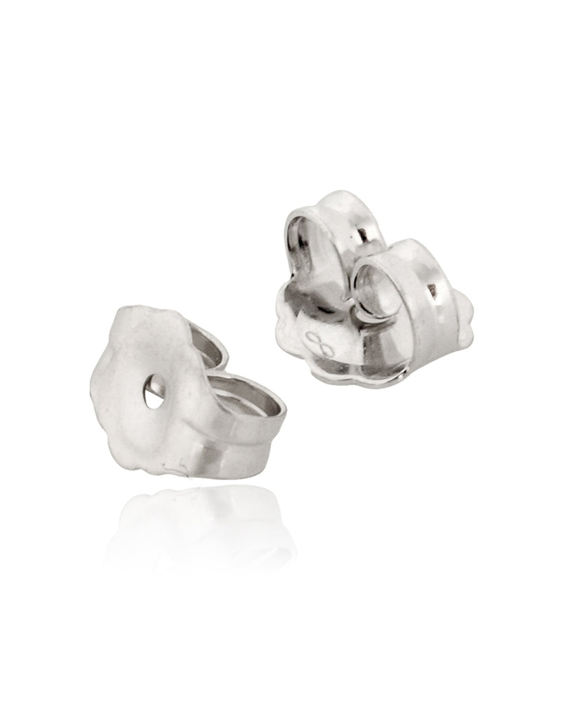 14K White Gold Friction Nut (074Cfr19120175)