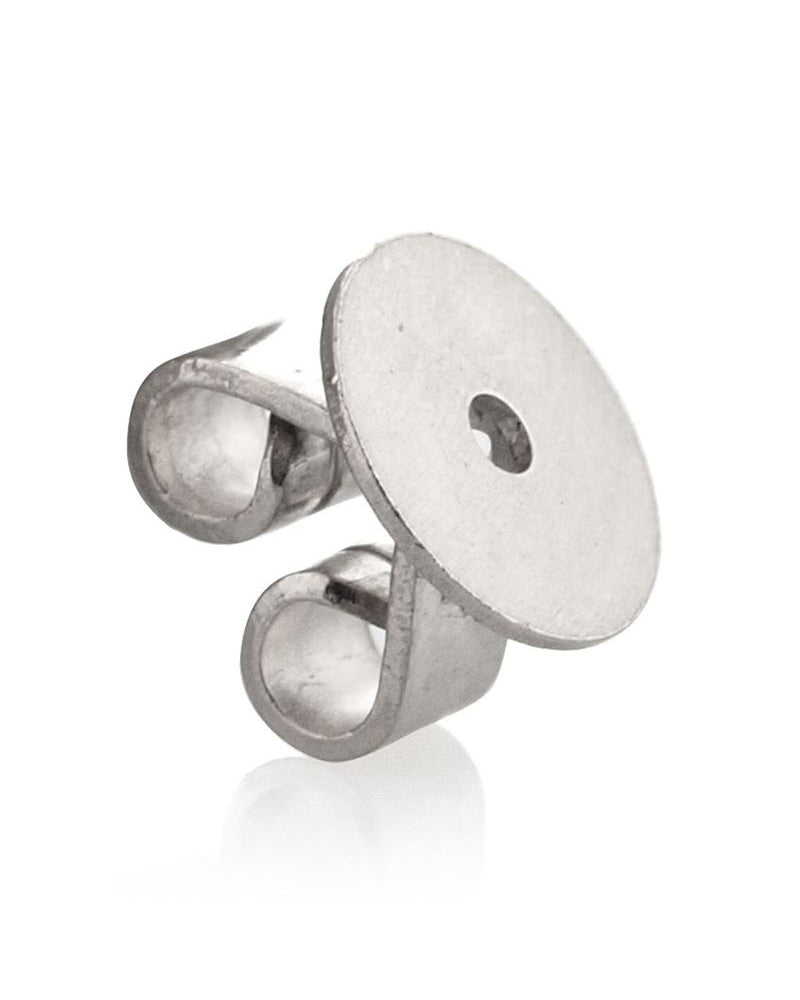 18K White Gold Butterfly Earnut Width 5.2mm