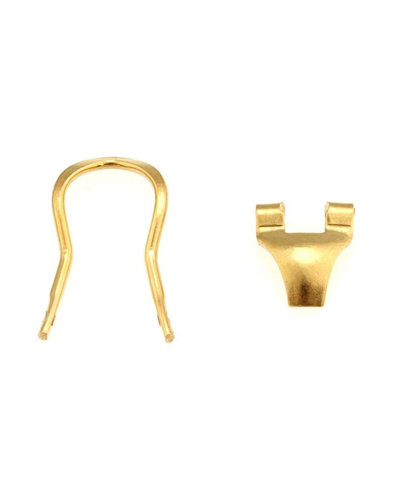 18K Yellow Gold Omega Clips