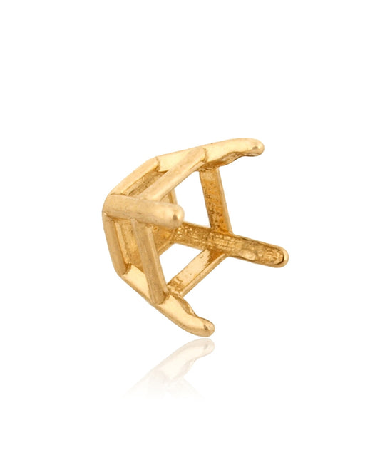 14K Yellow Gold Square 4-Prong W/Seats Basket Cast 28Pt (3.5mm) (14K4060P)