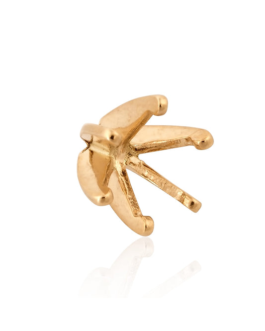 18K White Gold 6 Prongs Cast Martini Setting 50Pt