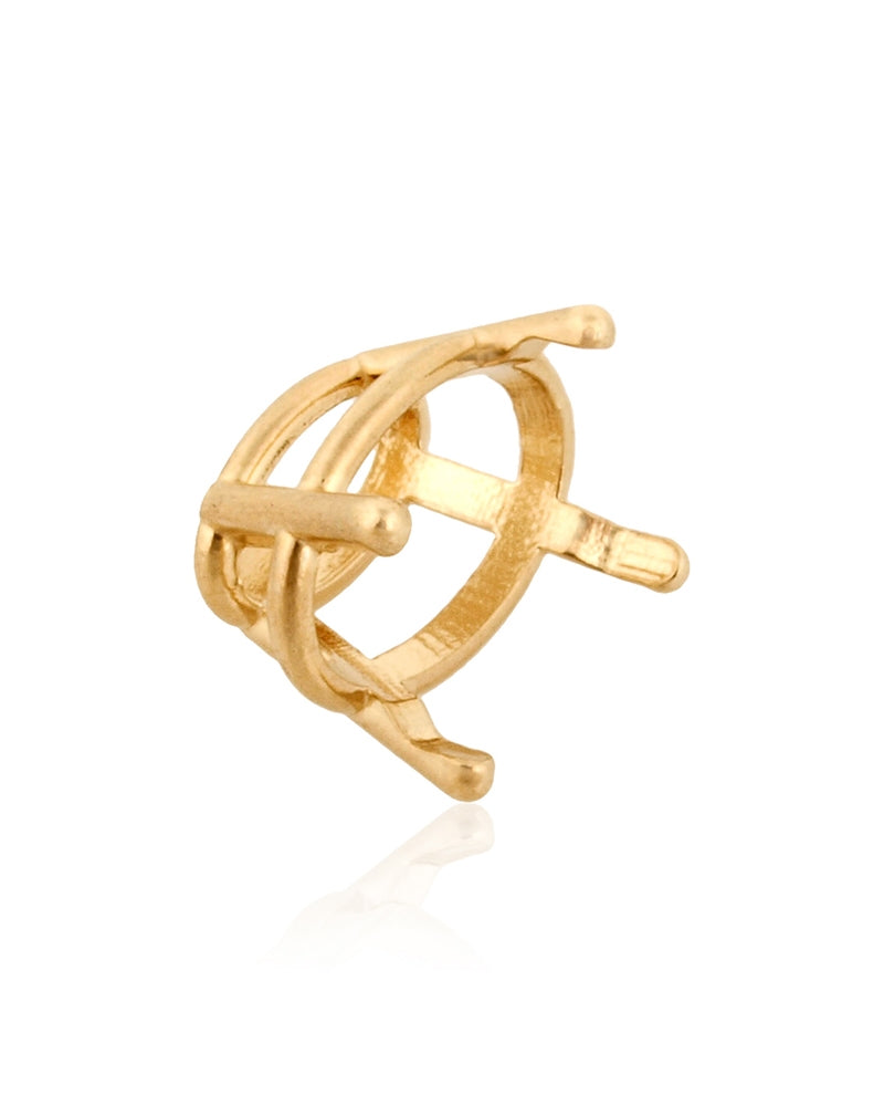 14K Yellow Gold Oval 1.25Ct (6X8mm) 4Prg Basket