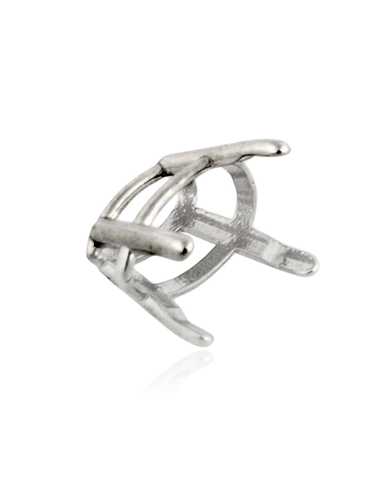 14K White Gold 4-Prong Pear Shape W/Seats Basket Cast 33Pt (6X4mm) (14Xk4144P)