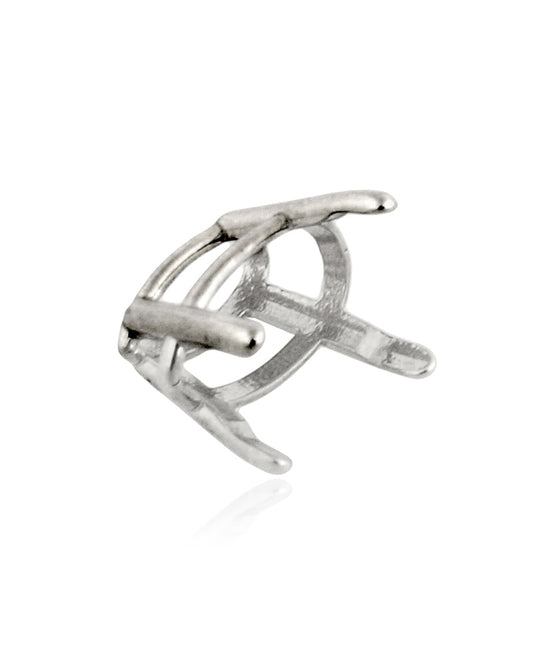 14K White Gold 4-Prong Pear Shape W/Seats Basket Cast 33Pt (6X4mm) (14Xk4144P)