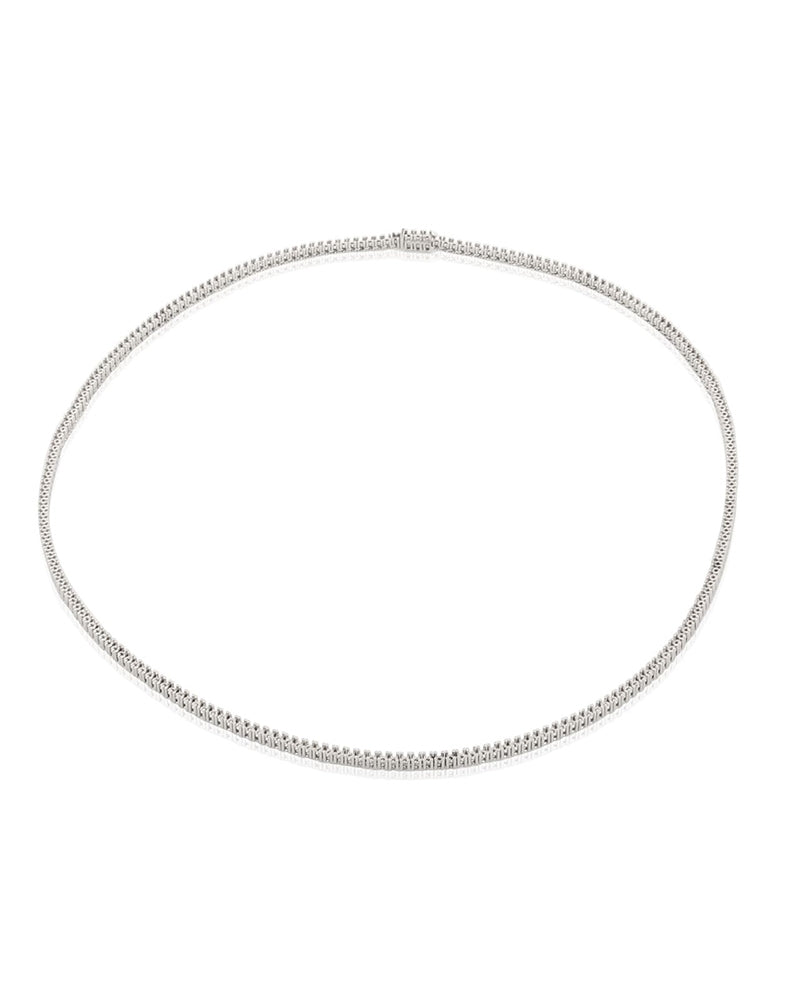 18Kw Tennis Necklace  42Cm Long For 2Pt Round Stones