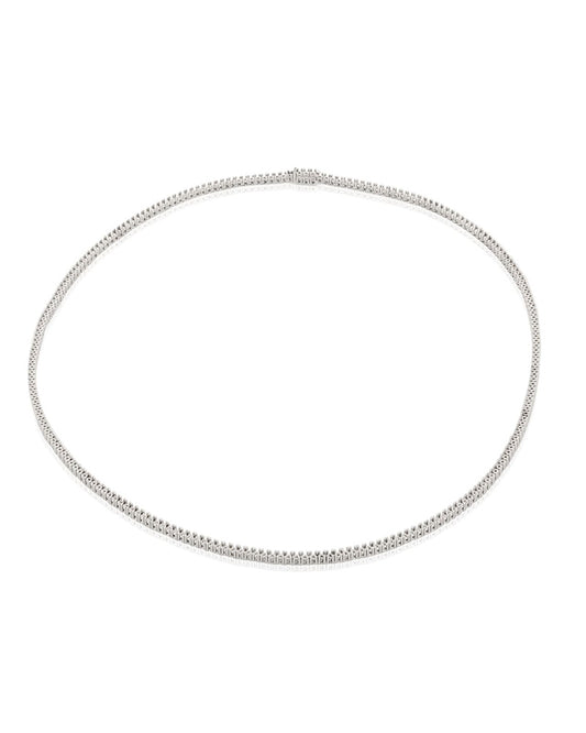 14Kw Tennis Necklace  42Cm Long For 2Pt Round Stones