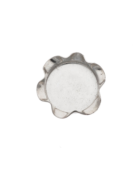 925 Sterling Silver Flower Bezel Cup 10mm
