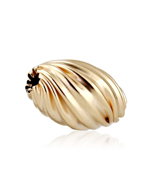 14K Yellow Gold Twisted Corrugated Bead (8148 064Bot15400001)
