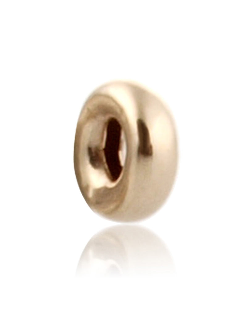 14K Yellow Gold Roundel Bead