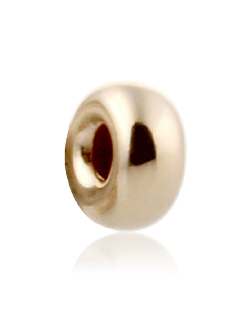 14K Yellow Gold Roundel Bead