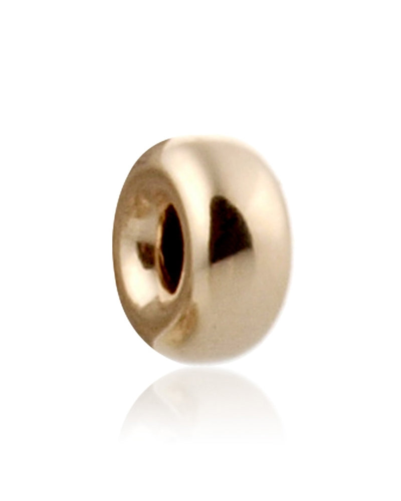 14K Yellow Gold Roundel Bead