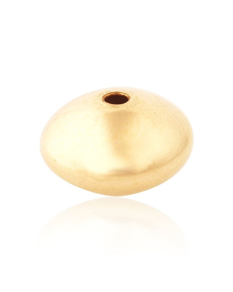 Yellow Gold Filled Flat Bead