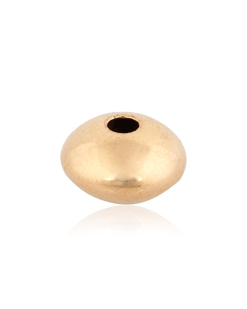 Yellow Gold Filled Flat Bead