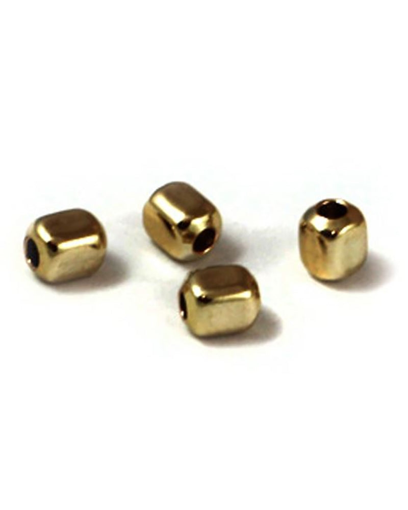 Yellow Gold Filled Square Bead 4mm