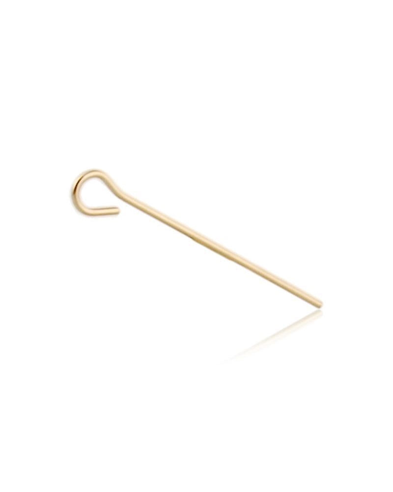 14K Yellow Gold Eye Pin .018 Wre 1/2 Long