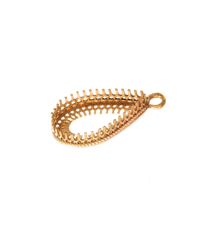 Gold Plated Bezel Cup 10/15mm Gallery 475 Both Sides +Ring