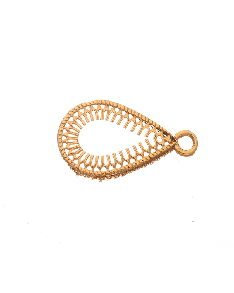 Gold Plated Bezel Cup 10/15mm Gallery 475 Both Sides +Ring
